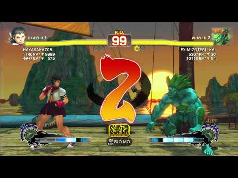 SSF4AE XBL - HAYASAKA708 (Sakura) vs. EX MIZOTERU KAI (Blanka)