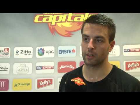 Stimme zum Spiel: UPC Vienna Capitals - Olimpija Ljubljana (02.10.2016), Riley Holzapfel