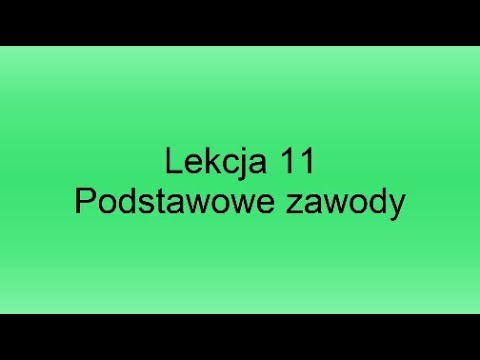 Lekcja 11 Podstawowe Zawody