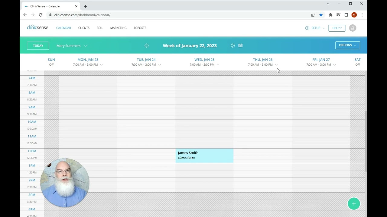 Scheduling - Calendar display settings