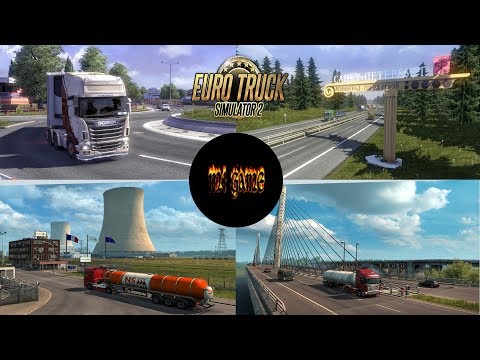 ETS2 MP - Грузы до 2000км,через Британию,Скандинавию и Европу