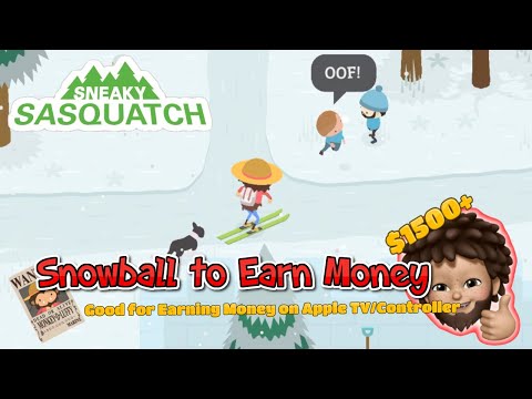 Sneaky Sasquatch - Snowball Earn Money | Easy for Apple TV/Controller