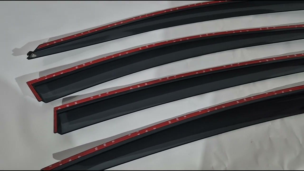 Opel Insignia 2008-2017 Windabweiser mit Chromleiste Niken Luxury (SD/HB, 2013-2017, 4 Stk) Video 1