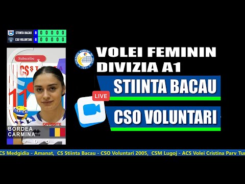 Volei: LIVE - Știința Bacău - CSO Voluntari 2005, Etapa a 14-a, DiviziaA1 (F) 2022