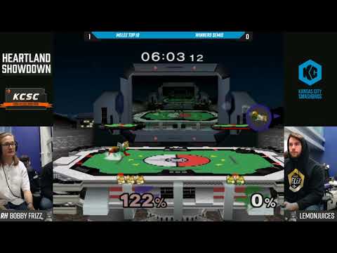Heartland Showdown SSBM - Bobby Frizz (Fox) Vs. LemonJuices (Fox) - Winners Semis