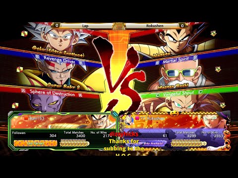 PS4 DBFZ - COM 39 - Lap vs Rokushen [ Good Entertaining Set ]