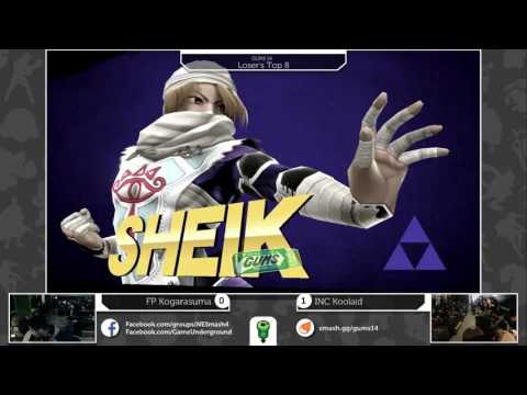 GUMS 14 Singles (Loser's Top 8) - InC Koolaid (Sheik) vs FP Kogarasuma (Lucina)
