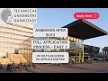 Technical University of Darmstadt | Application Procedure | No IELTS | No Application Fee | Part 1
