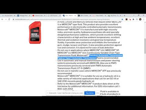 Clarification on Using Mercon V in a 1998 Ford Contour for ATF and Power Steering Fluid