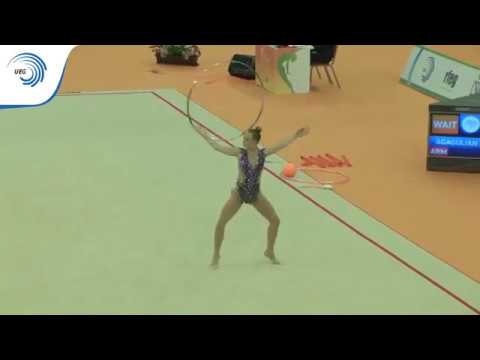 Carmen Marii AESMA (EST) - 2018 Rhythmic Europeans, all around final hoop