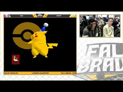 Fall Brawl 2018: Daz (Falco) vs. OkayP. (Pikachu) - SSBM Singles LQ