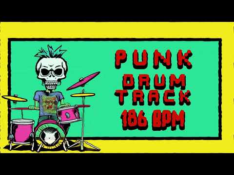 PUNK DRUM TRACK 186 BPM