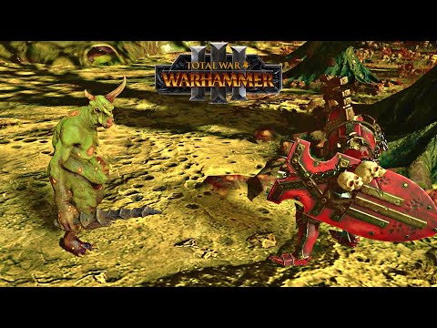 Chaos Warriors of Khorne VS Plaguebearers of Nurgle (Total War Warhammer 3)