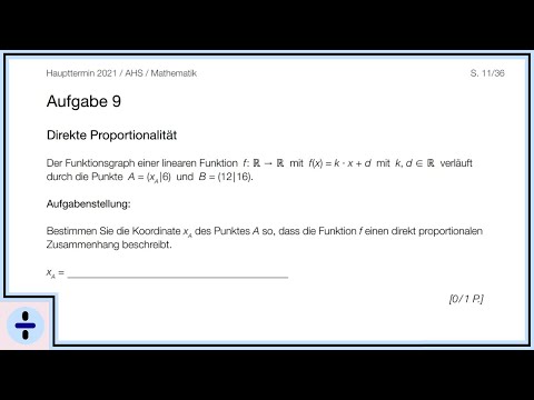 Mathematik Matura Haupttermin 2020/21 Aufgabe 9 | Matree