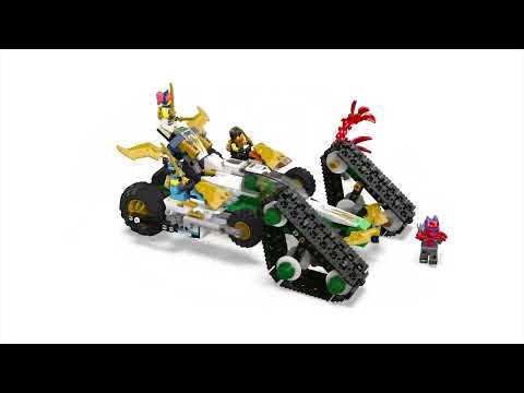 thumbnail video image 2 of Set LEGO Ninjago Vehículo Combinado del Equipo Ninja 71820, 2 of 5