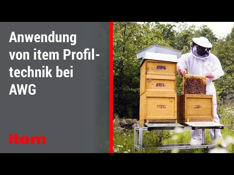 Stabile Unterbauten für Bienenbeuten: Anwendung von item Industrietechnik bei AWG