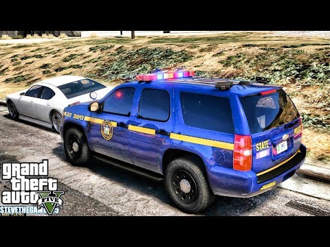 GTA 5 MODS LSPDFR 0.4.1 - NYSP TAHOE PATROL!!! (GTA 5 REAL LIFE PC MOD)
