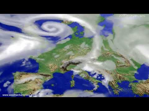 Cloud forecast Europe 2018-09-05