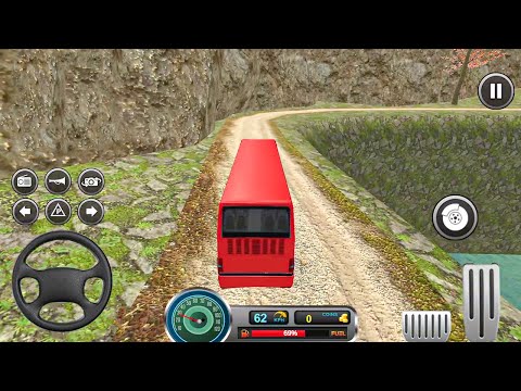 Uphill Offroad Bus Driving Sim - Coach Bus Simulator - Offroad Bus Driving Game - Android Gameplay