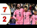 Messi Hattrick, Marcelo Debut First Goal ⚽💥Inter Miami vs DC United 7-2 -Highlights & All Goals 2024