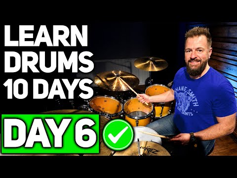 Drums Lesson 6 - INSANELY SIMPLE Way to Combine DRUM BEATS! [Free 10 Day Starter Course]