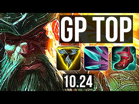 GANGPLANK vs KENNEN (TOP) | 3/1/9, 600+ games, 1.0M mastery | KR Master | v10.24