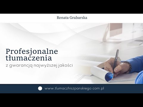 Zobacz filmy, Renata Grabarska Mgr Inż. Arch. Tłumacz Przysięgły Jęz. Hiszpańskiego, Sopot