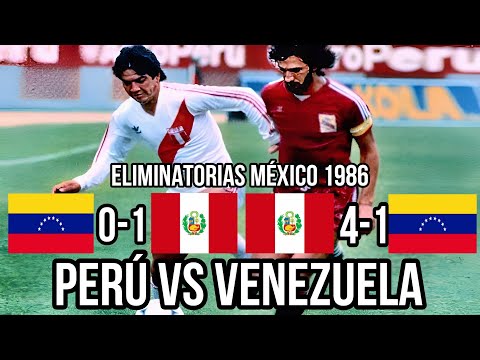 Venezuela 0-1 Perú | Perú 4-1 Venezuela [Eliminatorias Mundialistas México 1986]