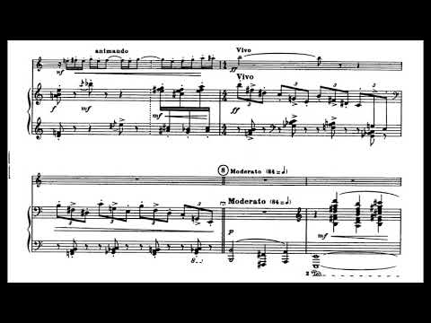 Eugene Bozza - Cornettina for Trumpet and Piano (1965) [Score-Video]