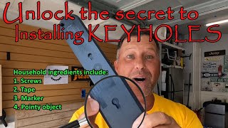 Defeat the key hole slots! Unlock the secret to easily hang items with keyholes.