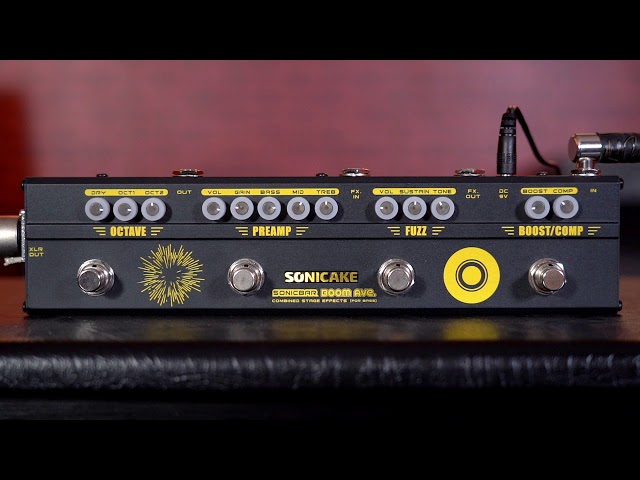 Vídeo relacionado con SONICAKE Bass Effects Pedales multiefecto preamplificador compresor Boost Fuzz Octava Multi Efectos Pedal Boom Ave con FX Loop