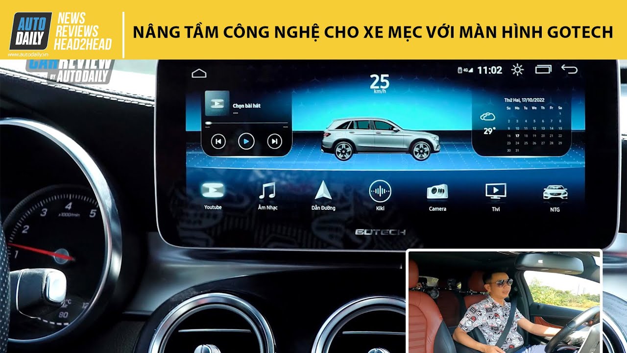 Nâng tầm công nghệ cho xe “Mẹc” với màn hình Gotech GT Mercedes