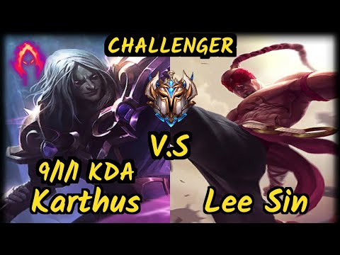 Shrimp (KARTHUS) vs LEE SIN - 9/1/1 KDA JUNGLE CHALLENGER GAMEPLAY - BR