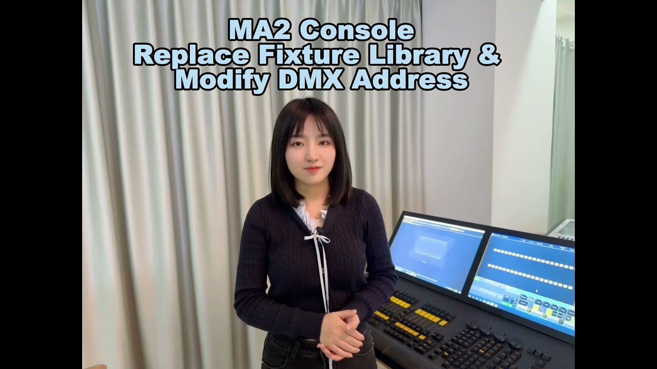 MA2 Console: How to Replace Fixture Library & Modify DMX Address | Lighting Tutorial