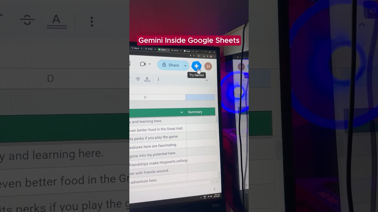 How to use Gemini inside Google Sheets #ai