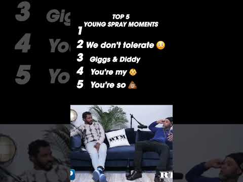 TOP 5 Young Spray Moments 😂😳#rtm #youngspray #gigs #funnyvideo #crashout #top5