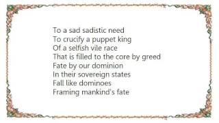 Iced Earth - The Domino Decree Lyrics