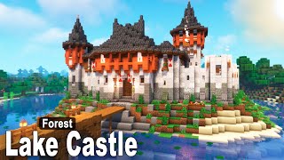 Minecraft: How to build a Diorite Lake Castle | Tutorial [part 1]
