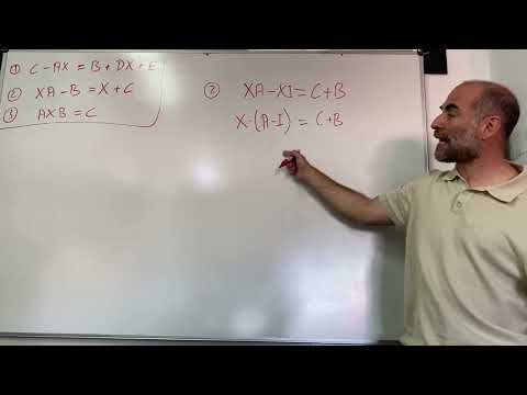Vídeo: Ecuacións matriciais