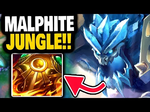the NEW buffs to MALPHITE Jungle are OP OP!!!