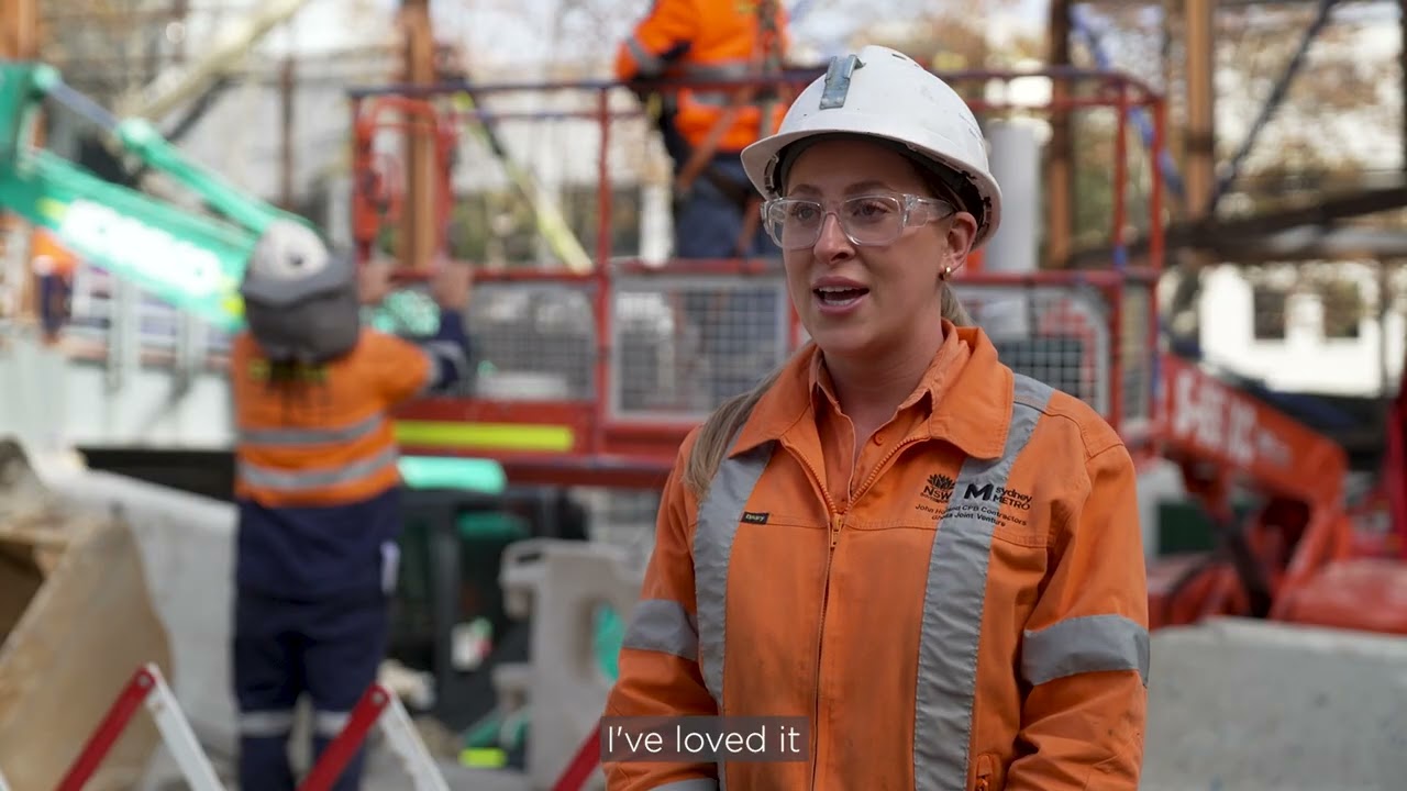 Video thumbnail for Sydney Metro: Women in construction Georgia Cossatto