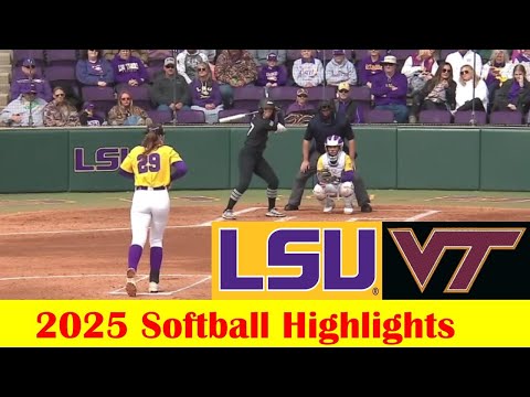 #18 Virginia Tech vs #7 LSU Softball Game Highlights 2 16 2025