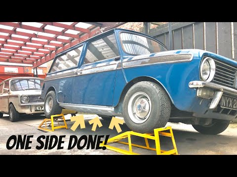 WELDING THE OUTER SILL ON - SAVING A CLASSIC MINI CLUBMAN ESTATE