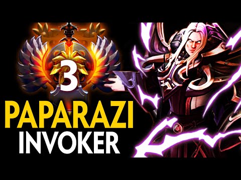 TOP 3 CHINA - PAPARAZI INVOKER GAMEPLAY | Dota 2 Invoker