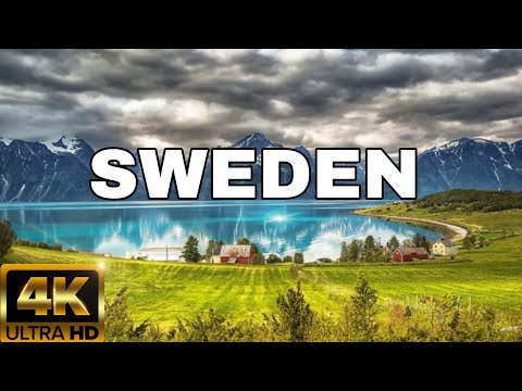 FLYING OVER SWEDEN (4K UHD) - AMAZING BEAUTIFUL SCENERY & RELAXING MUSIC