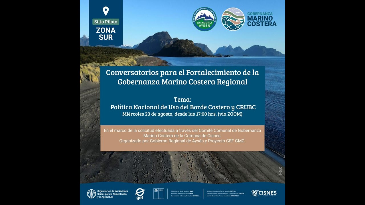 Capacitación: Política Nacional de Uso del Borde y CRUBC Región de Aysén