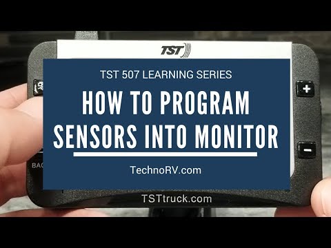 TechnoRV TST 507 Learning Series:  How to Program Sensors into the Monitor