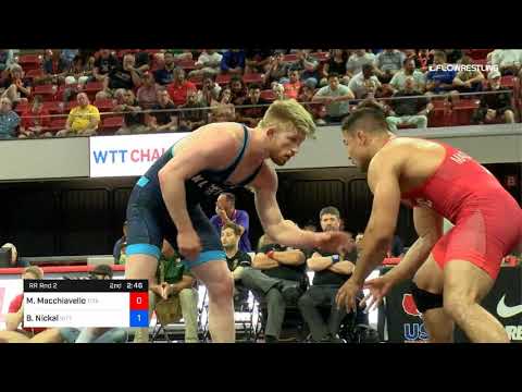92 Kg Rr Rnd 2 Michael Macchiavello Titan Mercury Wrestling Club TMWC Vs Bo Nickal Nittany Lion Wr