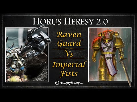 Imperial Fists Vs Raven Guard - Horus Heresy Battle Report - Age Of Darkness