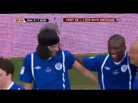 Kasabian's Sergio Pizzorno scores for Soccer Aid 2012